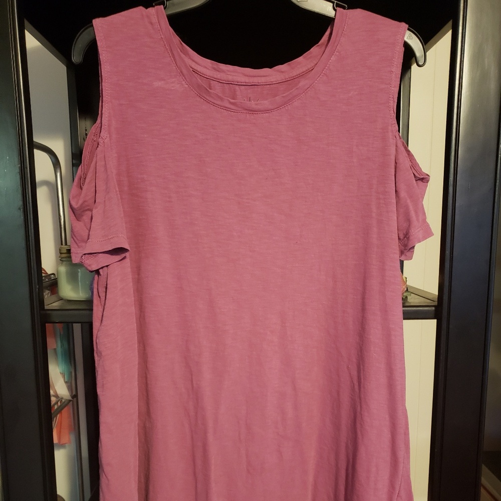 Style & Co Cold Shoulder Tunic Top